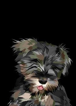 Chien schnauzer vectoriel