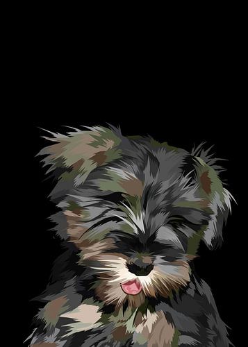 Schnauzer hond vector