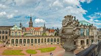 Het Zwinger met de Hofkirche, Dresden, Saksen, Duitsland, van Rene van der Meer thumbnail