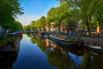 Blick auf die Prinsengracht von der Berensluis in Amsterdam, 2 von Amsterdam.Photos
