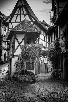 Street scene in Eguisheim, Alsace by Michiel Mulder
