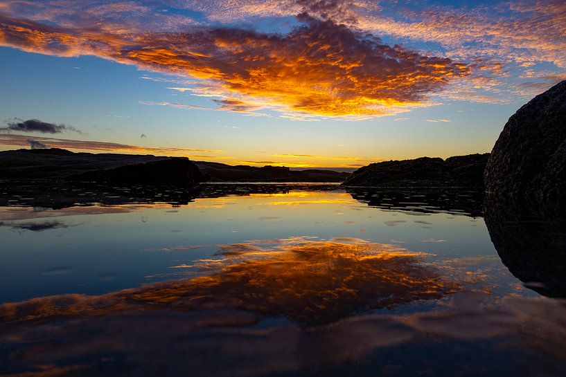 Zonsondergang, Bloubergstrand Beach, Zuid-Afrika par Willem Vernes