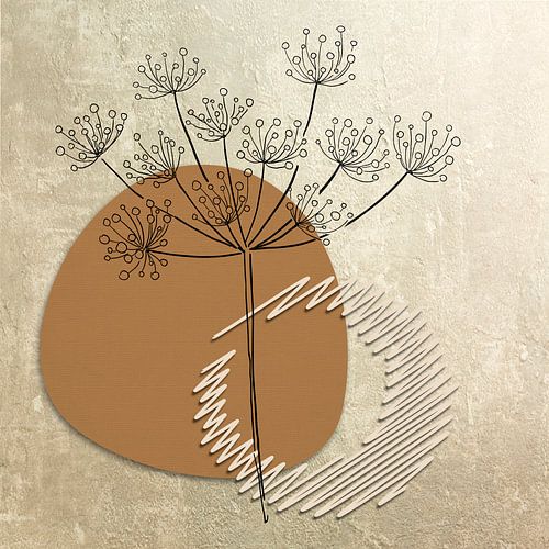 Japandi kunst: Fluitenkruid en organische vormen