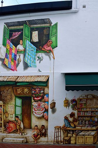 Muurschilderingen op Mohamed Ali Lane