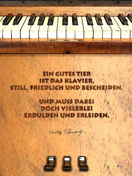 Piano-Pein à la Wilhelm Busch by Dirk H. Wendt