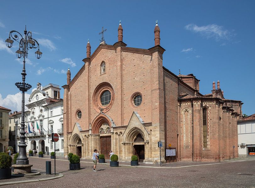 Church Collegiata di San Secondo in centre of Asti, Piedmont, Italy by Joost Adriaanse