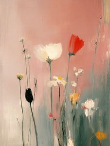 Blumen in Pastellfarben