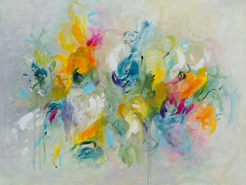 Baile de Fuego - colourful abstract painting