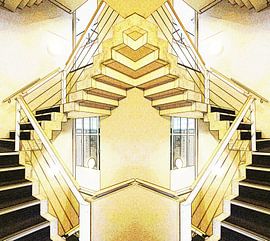 Knipoog naar Escher by Fred Vester