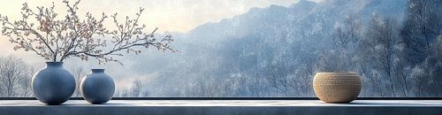 Fenêtre d'hiver sereine