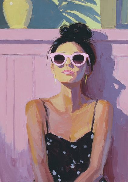 Stylische Frau mit Sonnenbrille &amp; Polka Dots von Niklas Maximilian