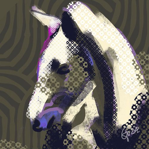 Abstrakter Pferdepfennig