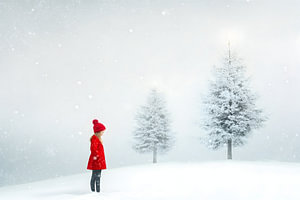 Girl in the snow