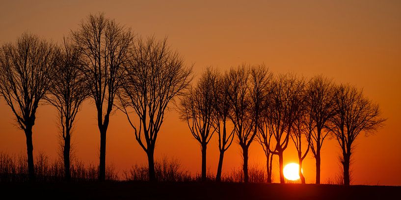 Sonnenuntergang bei Wollbrandshausen von Andreas Müller