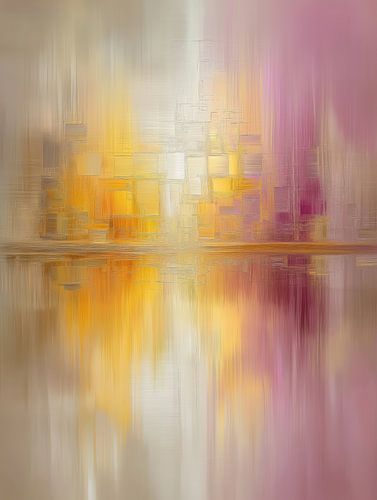 Douces reflets de lumière colorée