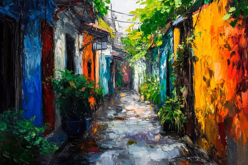 Colourful alley by Poster Art Shop