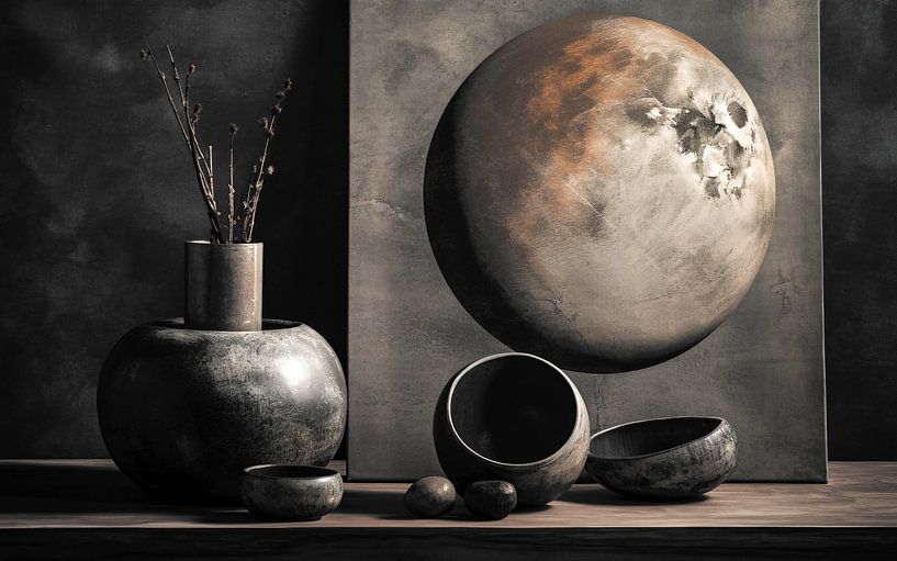 Still life, Japandi Style V by Jacky