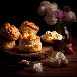 Freshly Baked Scone by Maarten Knops