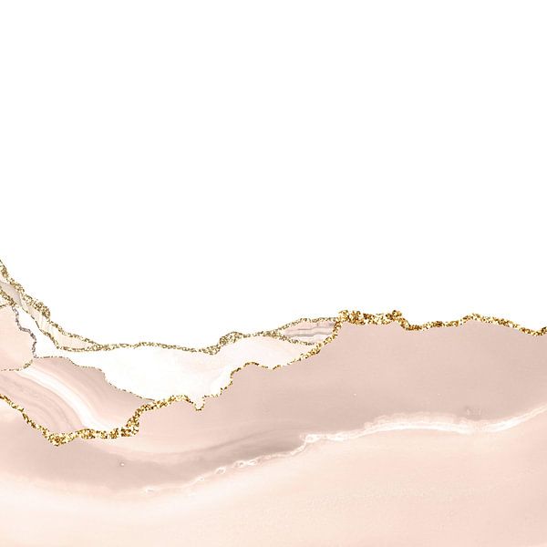 Elfenbein &amp; Gold Achat Textur 07 von Aloke Design