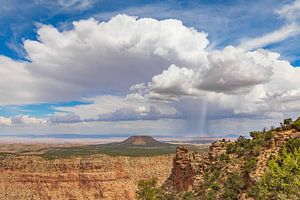 Regen auf den Navajo-Ebenen