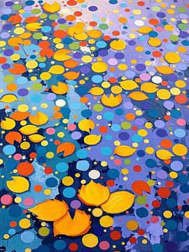 Die chromatische Drift: Eine Impasto-Studie über schwebendes Licht und flüssige Rhythmen von Artistic