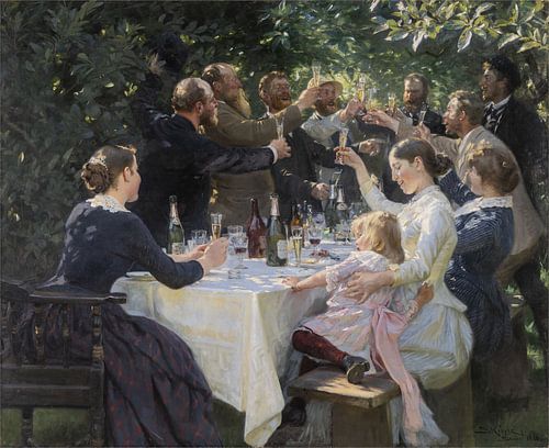 Peder Severin Krøyer – Hip, Hip, Hurrah! Artists’ Party in Skagen, 1888 by Atelier Liesjes