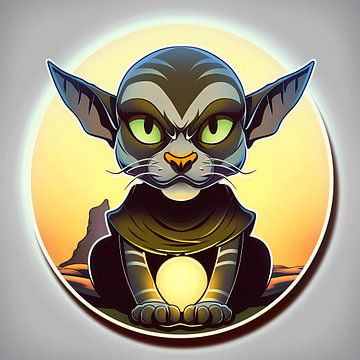 Mystical cat by Vythryd Arts