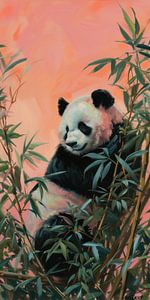 Panda dans la lumière de la pêche