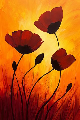 Klaproos bloemen