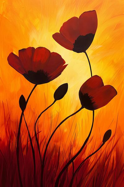 Mohn Blumen von Poster Art Shop