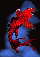 fish koi vector