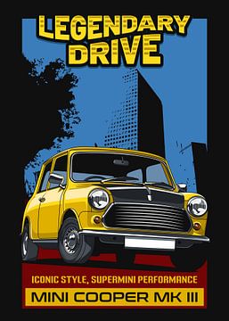 Mini Cooper MK 3 Vintage Car by Adam Khabibi