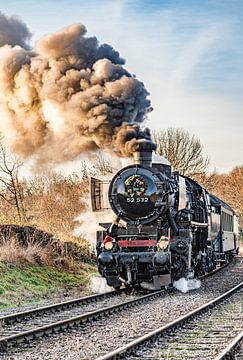 Steam locomotive 52 532 of the Miljoenenlijn - Zuid Limburgse Stoomtrein Maatschappij (ZLSM) by Flachsfotografie