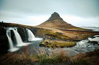 Kirkjufell and Kirkjufellsfoss in Iceland by Patrick Groß thumbnail