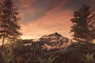 Majestueuze berg in het avondlicht van Besa Art thumbnail