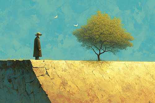 Landschaftskunst | Stille Klippen-Kontemplation