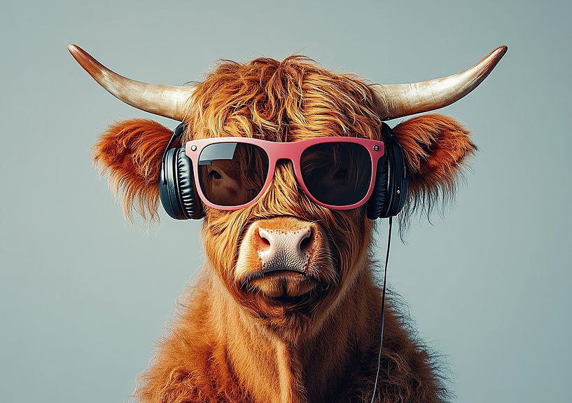 Highland Cow - Pop Art von Niklas Maximilian