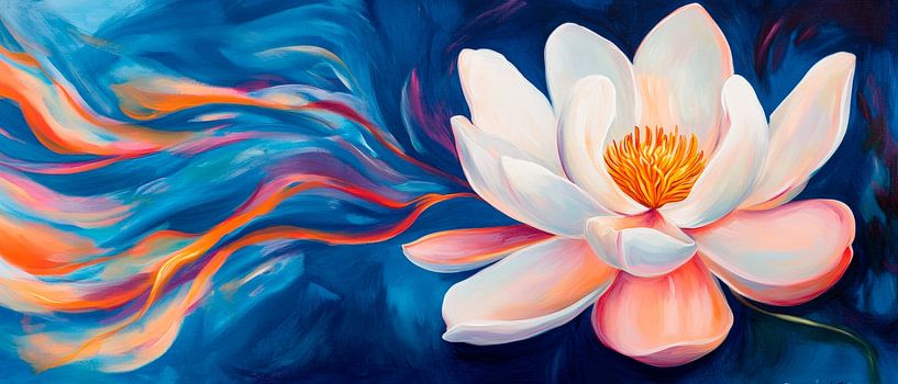 Lotusblüte in sanften Farben von Poster Art Shop