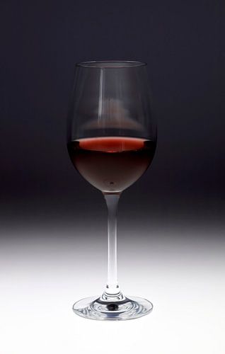 Glass of red wine