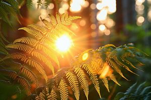 Magisches Licht im Wald
