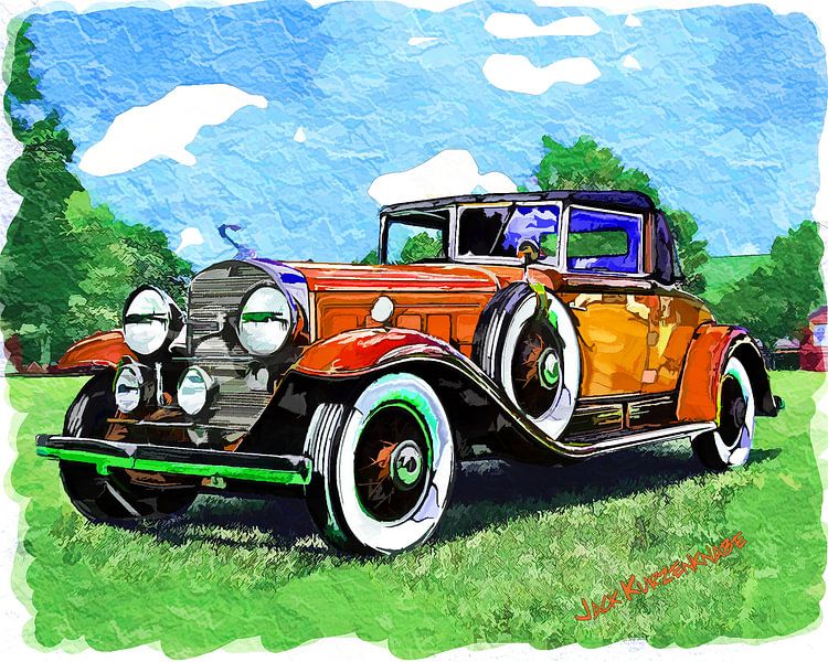 Cadillac Fleetwood, Orange 1930 by Atelier Liesjes