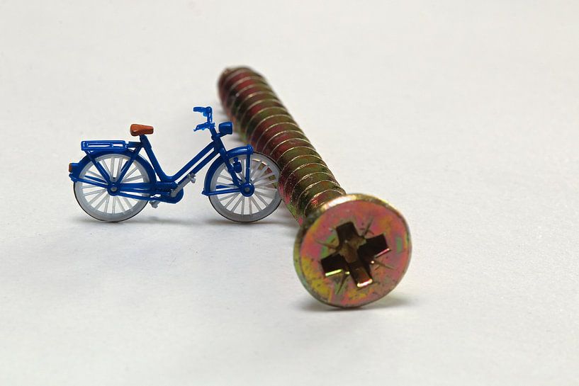 Bicycle rack in screw by Ellen Pruiksma