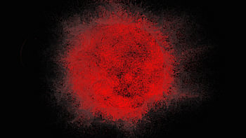 Abstract red black pointillism