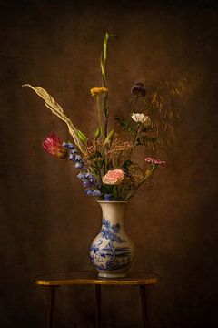 Bloemen in antieke vaas van Special Moments MvL