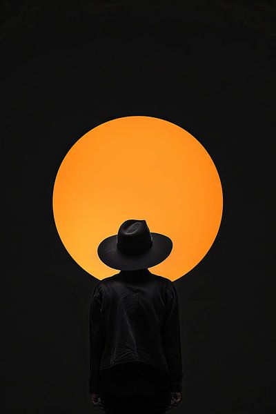 Coucher de soleil et silhouette par Poster Art Shop