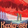 STK204707S-Retro ruimteposter van Kepler-186f. van Stocktrek Images
