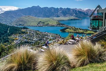 Bob`s Peek boven Queenstown, Nieuw Zeeland van Christian Müringer