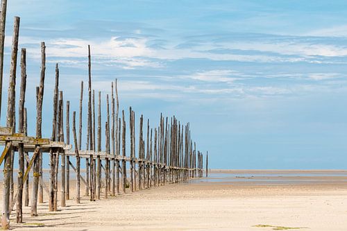 Steiger strand Vlieland van Marco Linssen