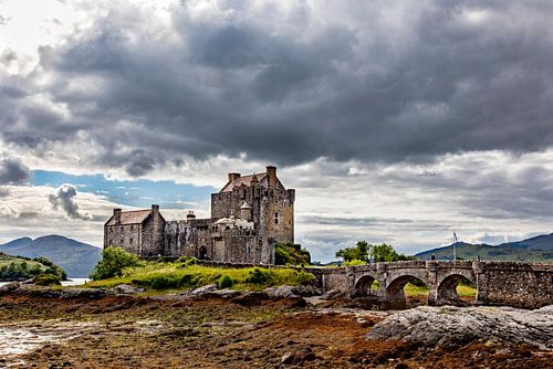 Eilean Donan in de Wolken