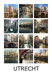 Foto collage van de Utrechtse Grachten | UTRECHT van André Blom Fotografie Utrecht